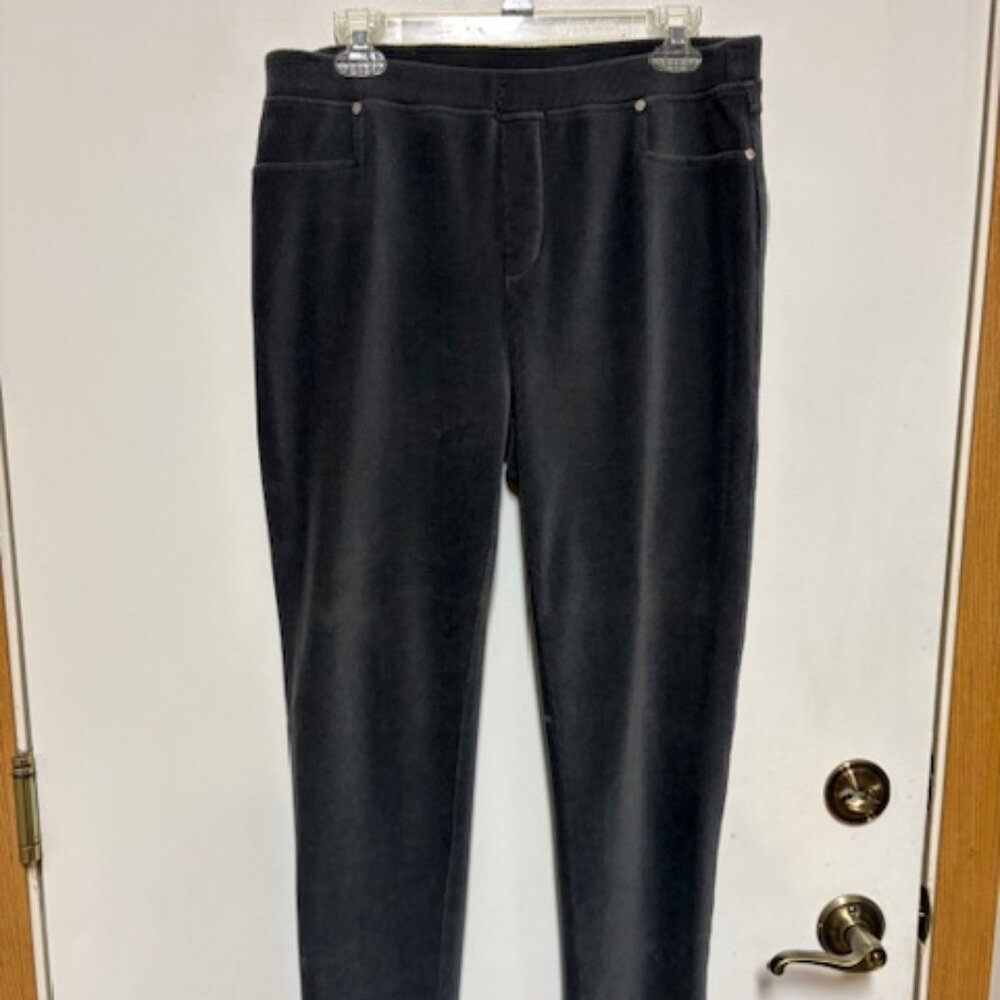 Calvin Klein Women’s Straight  Leg Stretch Gray Pants Size L